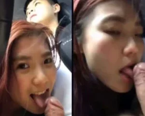Đang chạy xe mà em cứ thò đầu qua bú cặc | VIET69