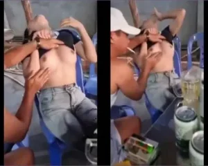 Đang ngồi nhậu thì em kéo áo lên cho mấy anh trai check hàng | VIET69