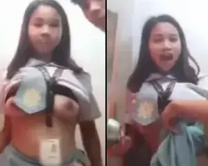 Lén lút địt em nữ sinh vú to nứng lồn trong trường | VIET69
